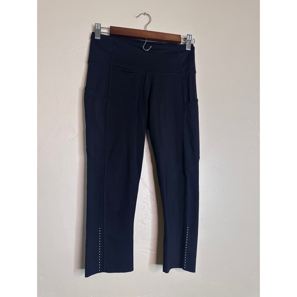 Lululemon Fast & Free Crop II Nulux 19" Black 6 - Picture 3 of 7